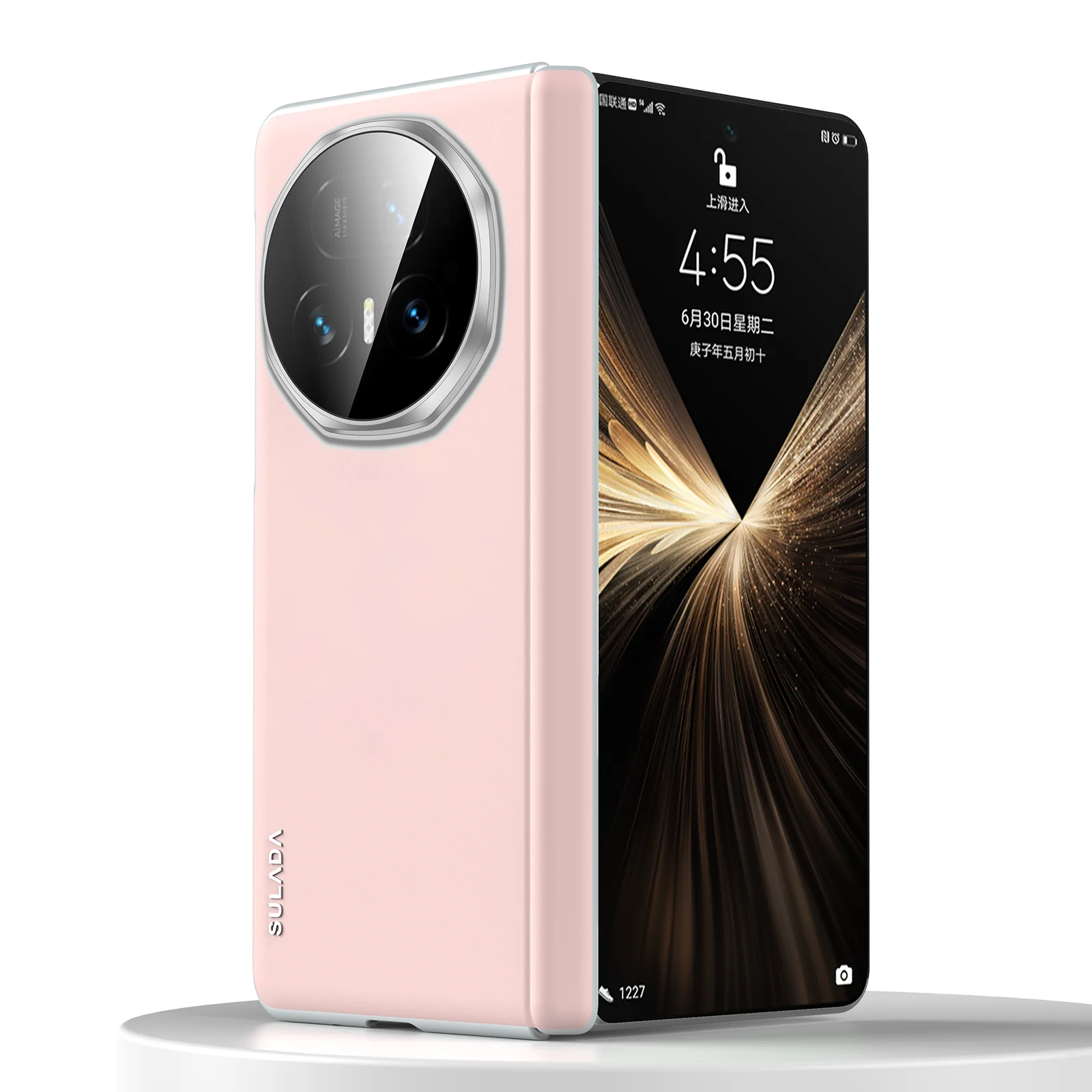 

Роскошный жесткий чехол для телефона из искусственной кожи для Honor Magic V5, противоударный чехол без передней панели для беспроводной зарядки