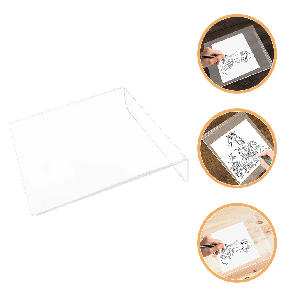 

Clear Acrylic Art Board Portable Support for Artists Watercolor Oil Paint Supplies Ergonomic Inclined Design Home Studio
