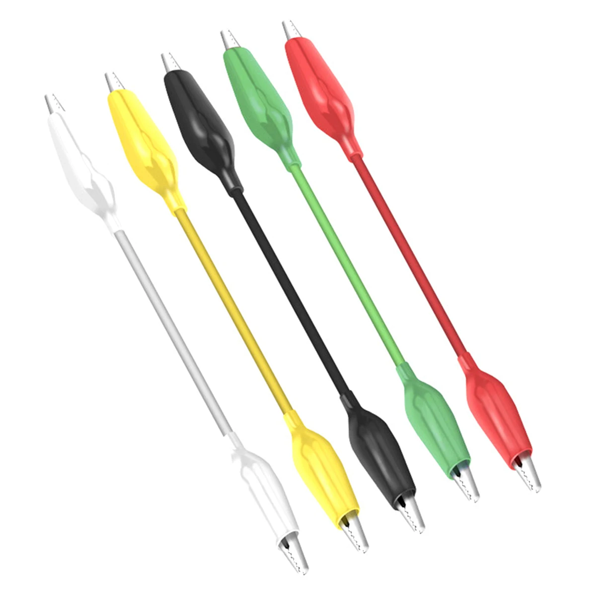 1Set/10PCS Double Ended Alligator Clip Test Leads 50cm Cable Large Medium Small Size Multimeter Power Test Connecting Wire
