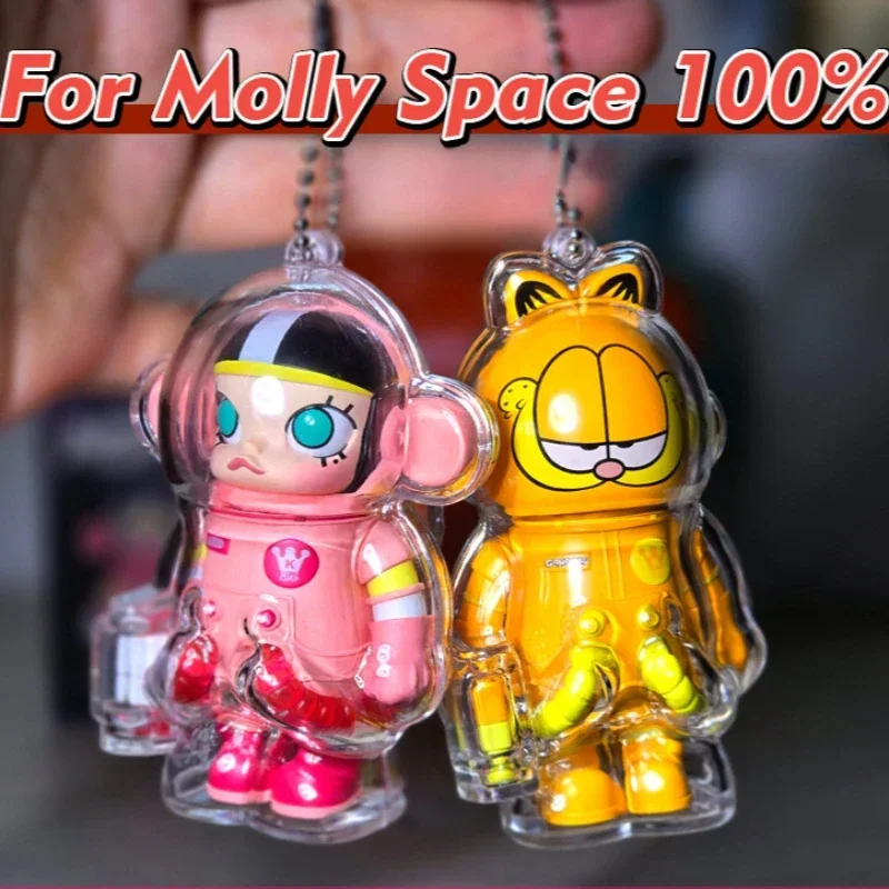 1pc Display Bag Case for molly100% 3rd generation transparent protective shell dust proof Dolls Storage Box no doll