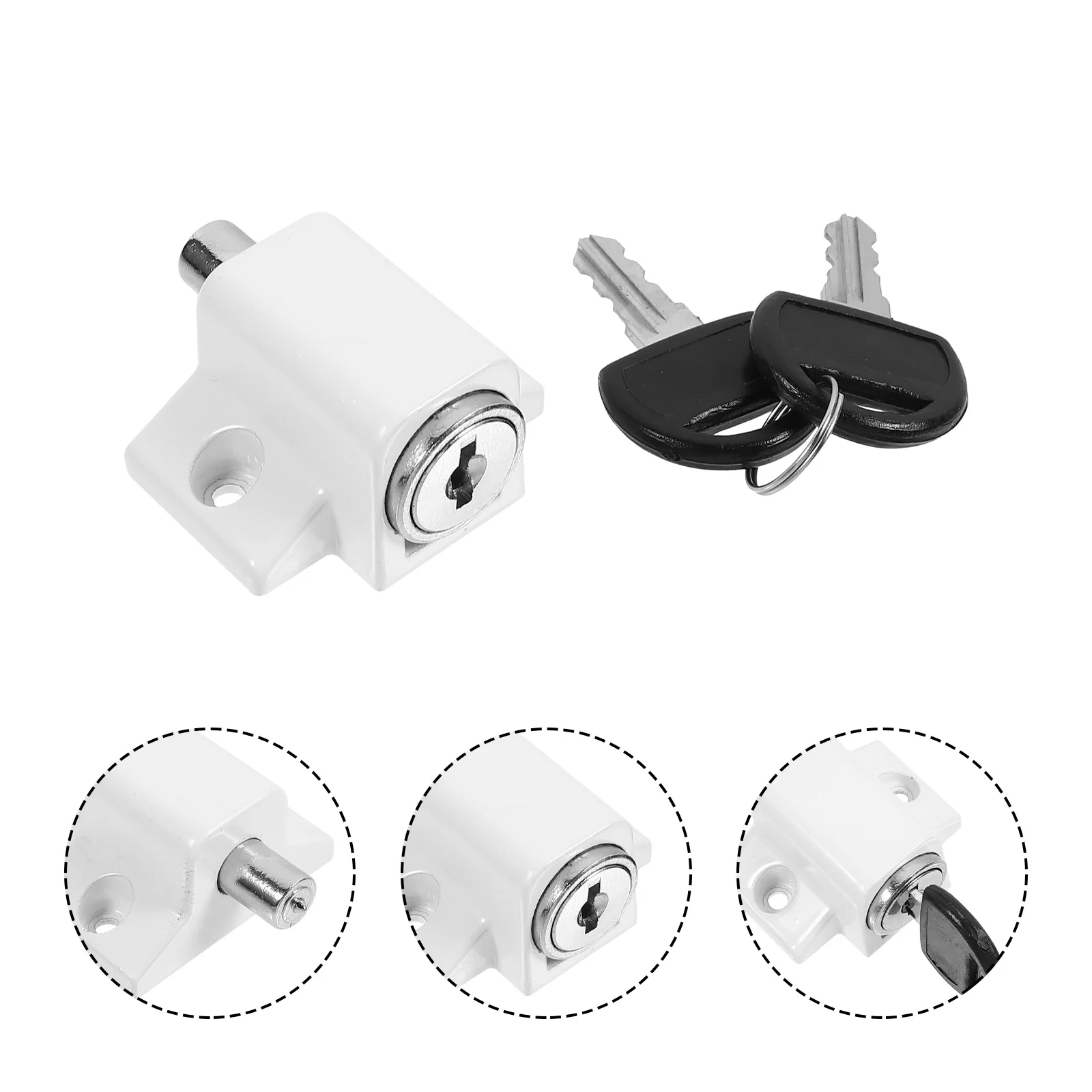 

Child Safety Window Lock Adjustable Sash Window Stopper Anti-Theft Ventilation No Installation Required Door Safety Lock