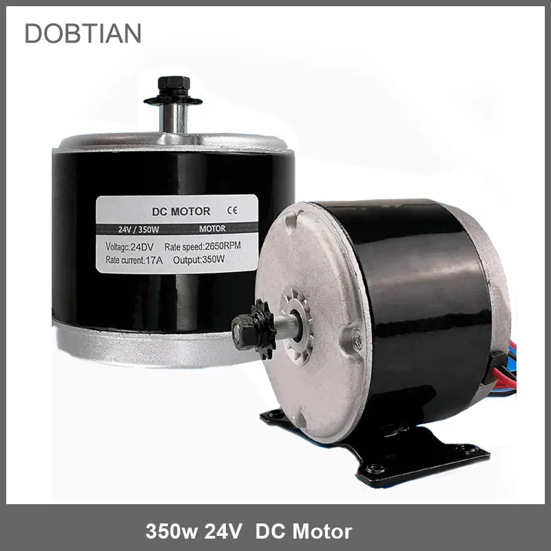 

24V 350W DC Motor Permanent Magnet Generator Micro Brushed Motor Brushed High Permanent Magnet 2750RPM Gear Electric Motor