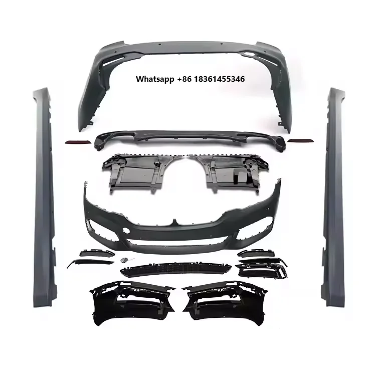 For  5 Series G30 G38 With Front Rear Bumper Side Skirts Dream Garage MT Bodykit