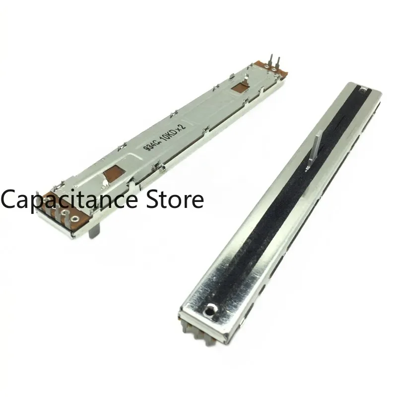 

5PCS Straight slide potentiometer 10KD mixing table dual channel pusher with a total length of 128mm and 6 pins