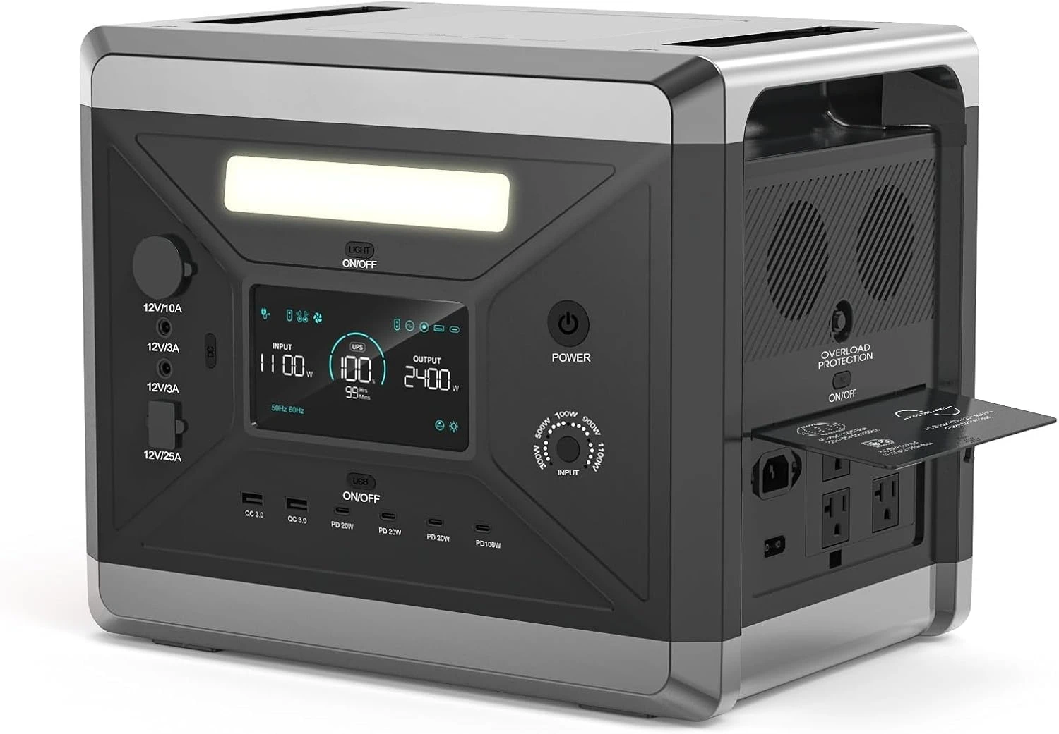 SolarPlay 2400W/2160Wh Portable Power Station, Solar Generator with 4 AC Outlets (4800W Peak), Power Station for, Customized