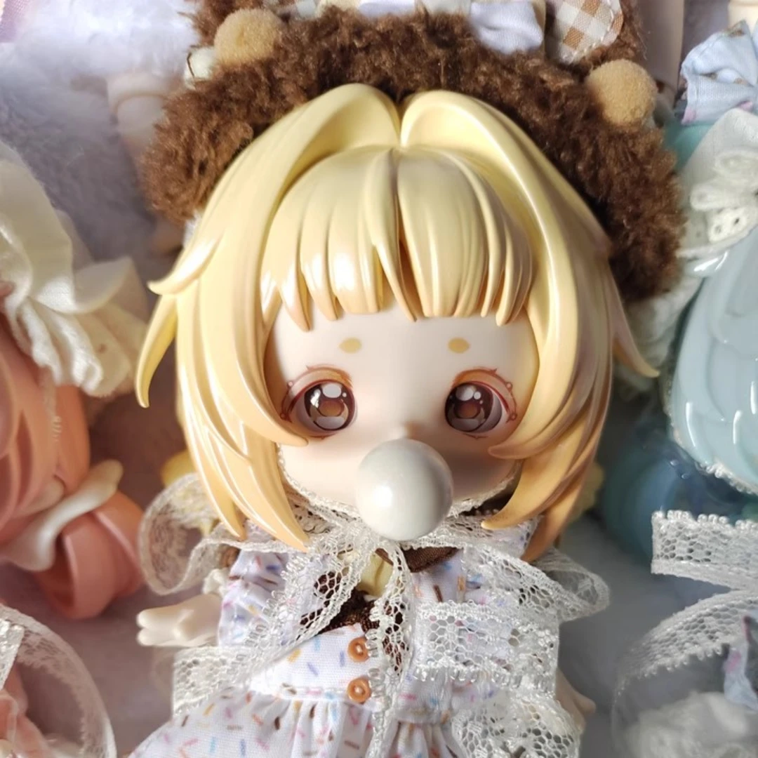

Original 14cm Come4Free Milk Cake Dream Puff Series Mobile Doll Dress Up BJD Blind Box Ornament Suprise Collection Gift Toys