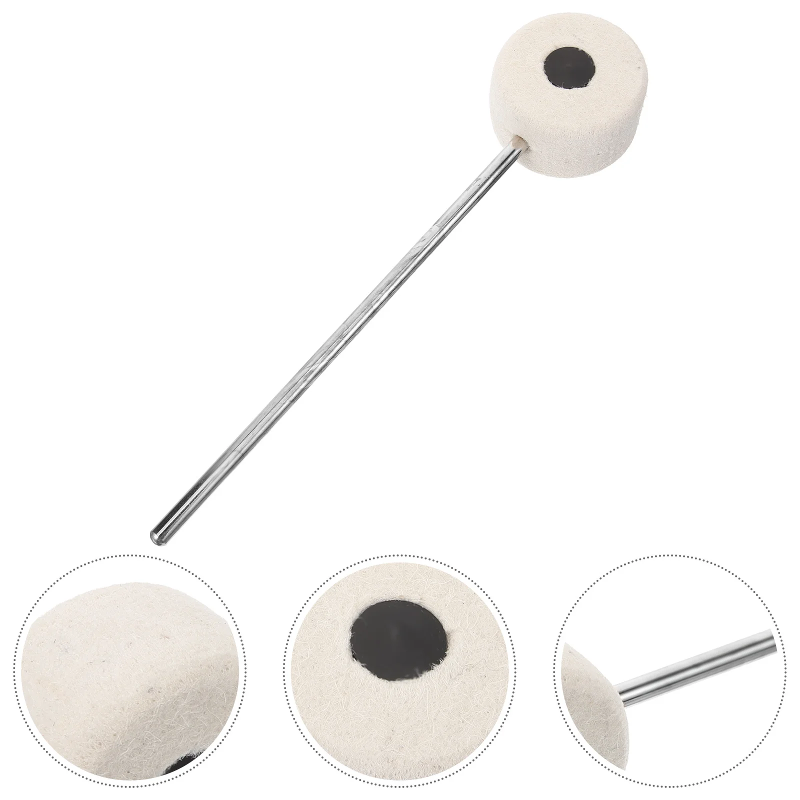 

Bass Pedal Beater Replacement Kick Drum Felt Beater For Percussion Instrument Accessory Drum Pedal Part Drummers Essential