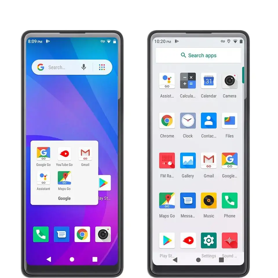 Qin 2 Pro, fügen Sie Google Global Version hinzu, Android 9-System, Touchscreen-Taste, Smartphone, 4 GB, 64 GB