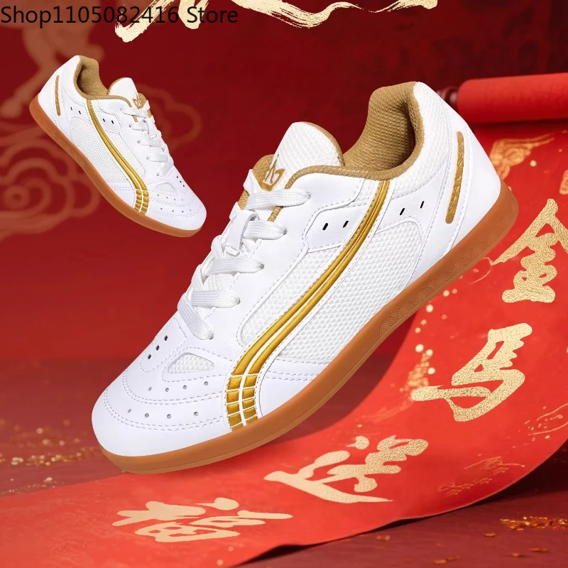 New Style Tai Chi Shoes Soft Cowhide Rubber Sole  Professional Tai Chi Shoes Martial Arts Shoes
