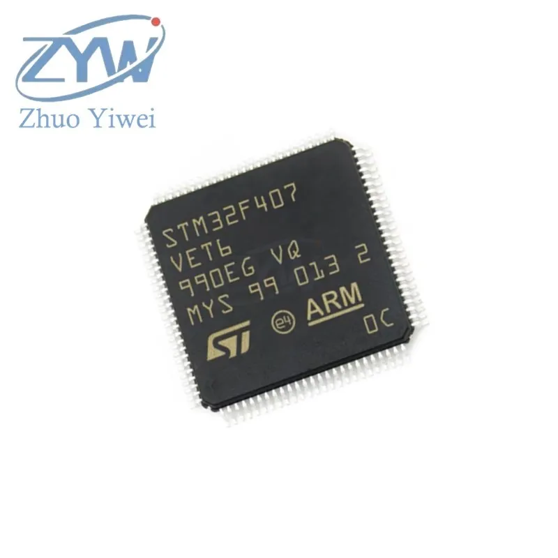STM32F407VET6 microordenador original de un solo chip, microcontrolador de 32 bits, LQFP100