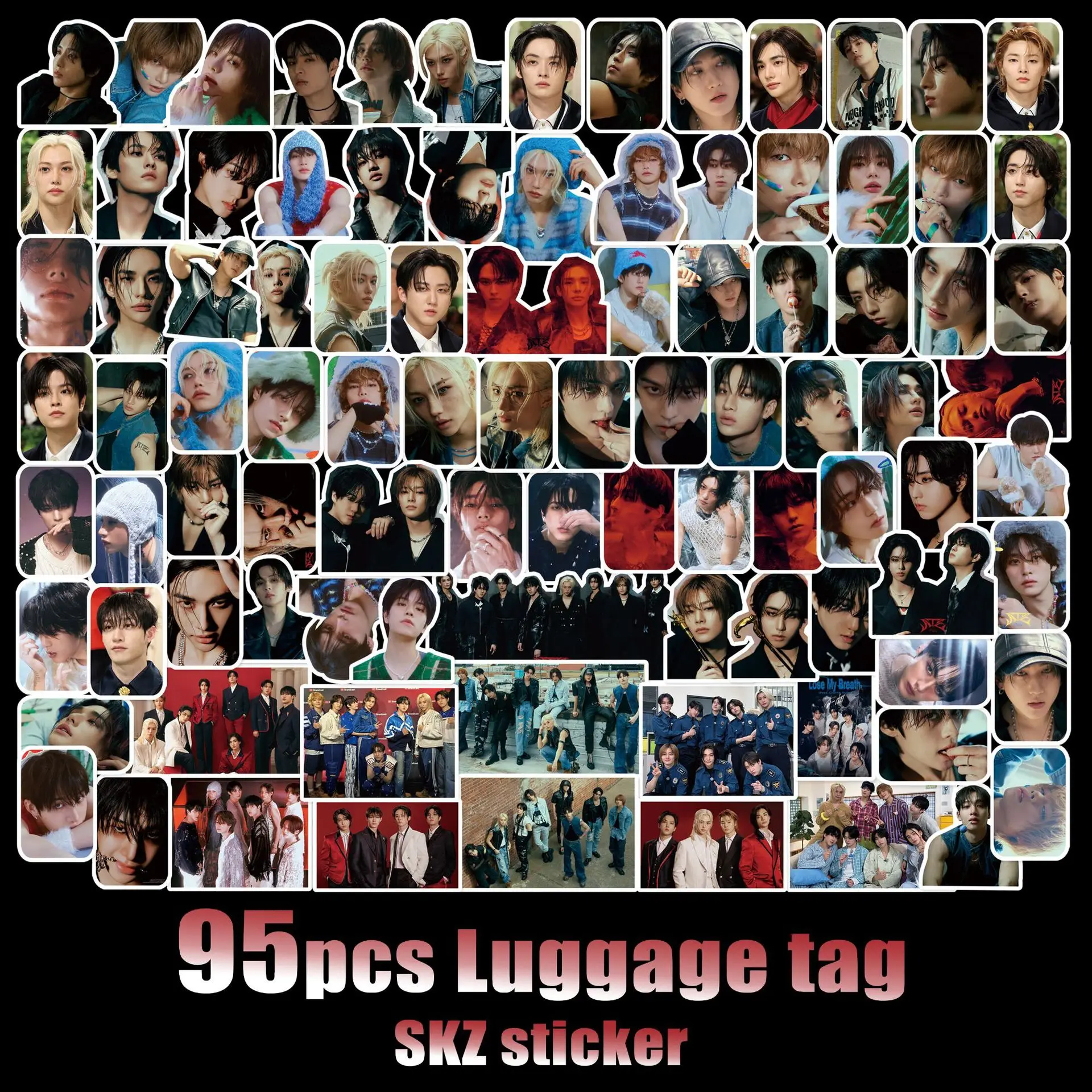 

95 SKZOO новый альбом, наклейки ATE, милые периферийные наклейки ручной работы, наклейки для мужчин, наклейки со звездами