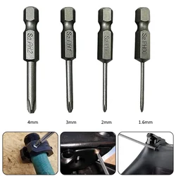 4pcs PH00 PH1 PH2 50mm Hex Shank Cross Screwdriver Bits Alloy Steel Magnetic Bits For Electric Driver Repair Appliances Tools