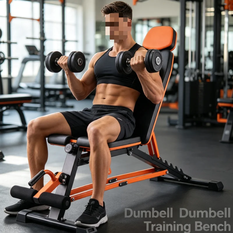 Adjustable Weight Bench with Leg Support, Multi-Function Home Gym Fitness Equipment for Chest, Core & Back Workout