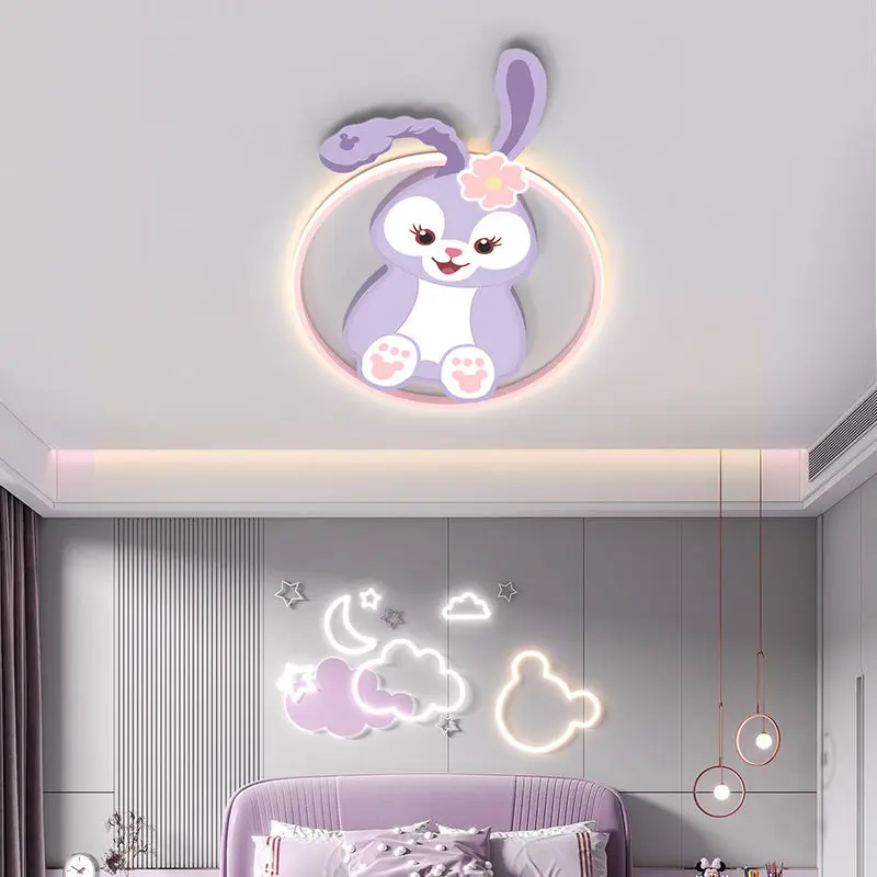 

Children's room lamp, astronaut girl lamp, ceiling lamp, simple and modern cartoon lamp, cute and eye-protecting room lighting f