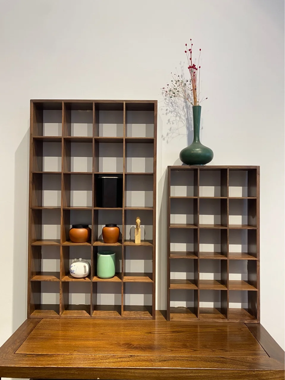 

North America, Black Walnut Tea Room, Bogu, Rack, Lattice