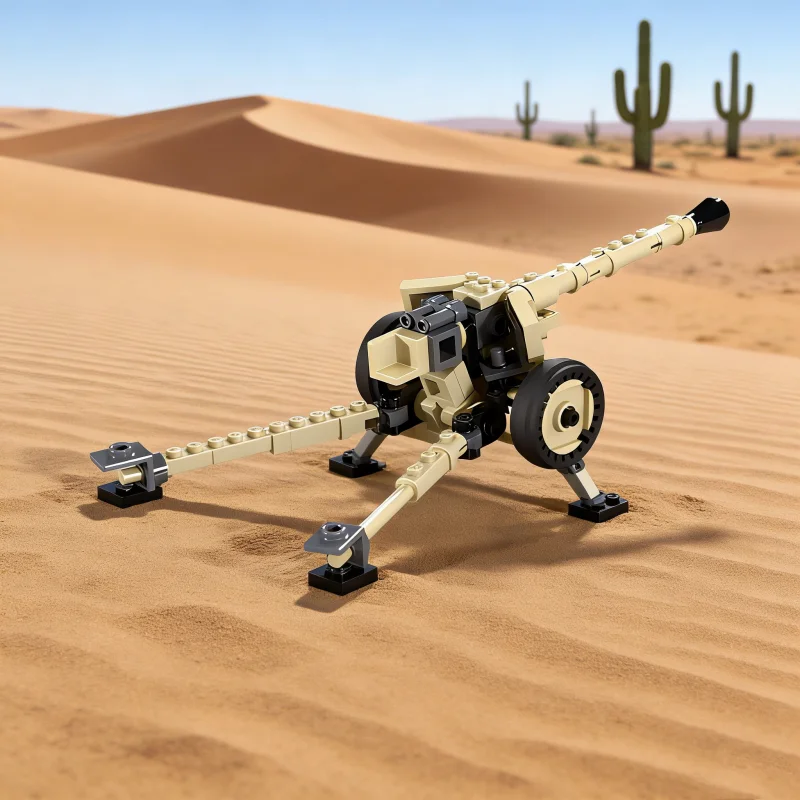 

WW2 Military Series German Pak 40 Anti Tank Gun Building Blocks Weapoons Accessories Tank Model DIY Kids Toys Boy Birthday Gift