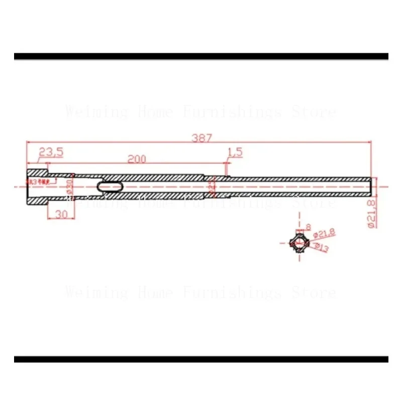 Milling Machine Accessories Z4132 Spindle Industrial Bench Drill Drill Ppipe 22x4 Spline Shaft Hollow 1pc