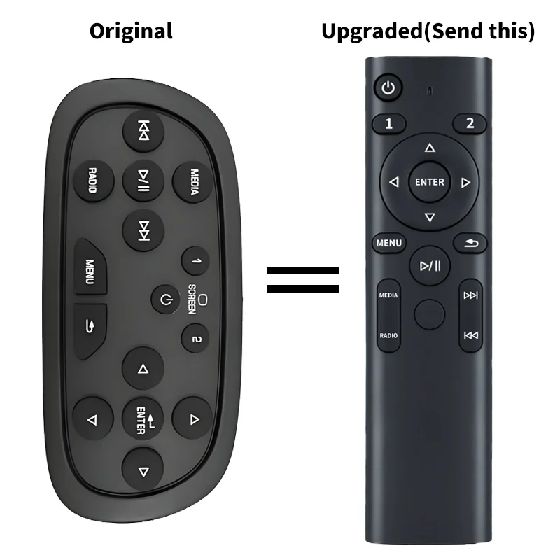 Replacement Remote Control Compatible with Chevrolet Cadillac GMC Escalade Tahoe Suburban Silverado Yukon Rear Entertainment DVD