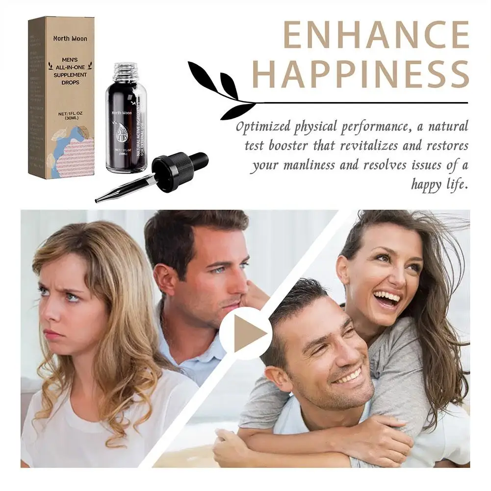 Supplément tout-en-un pour hommes, gouttes d'huiles essentielles pour une vie casée plus harmonieuse