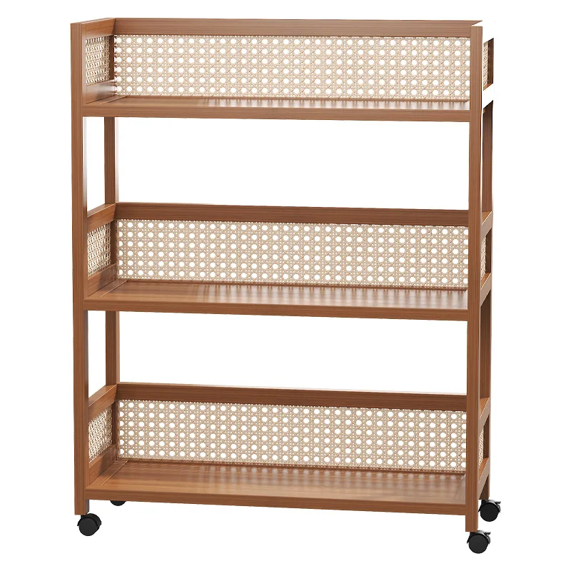 

Movable coffee table trolley living room sofa side cabinet with wheels bedside table medieval small table rack