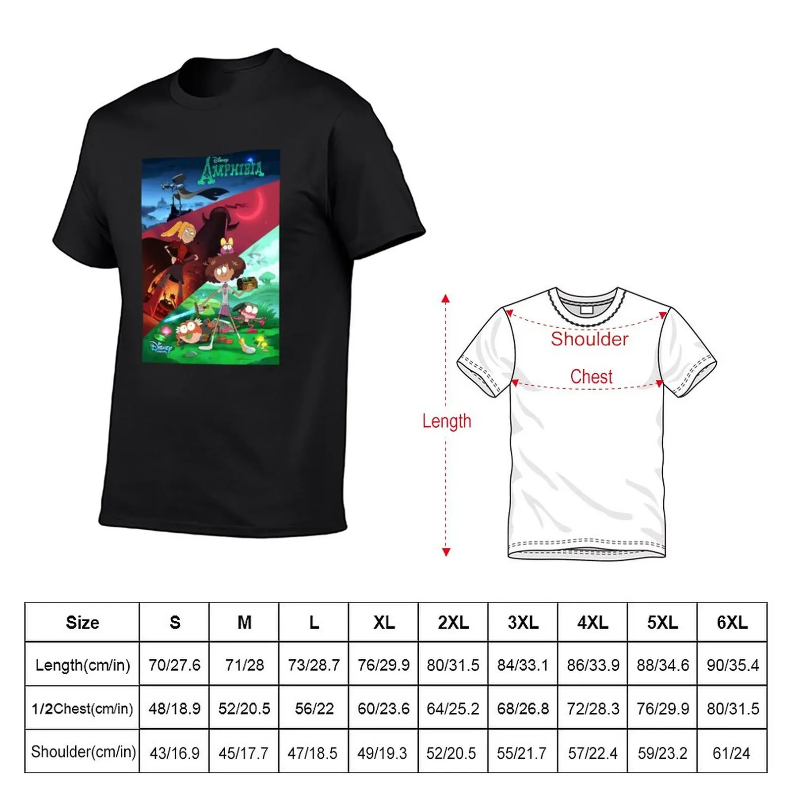 New Amphibia Season 2 poster T-Shirt sweat shirts summer top graphics t shirt T-shirt for a boy Men's t shirts