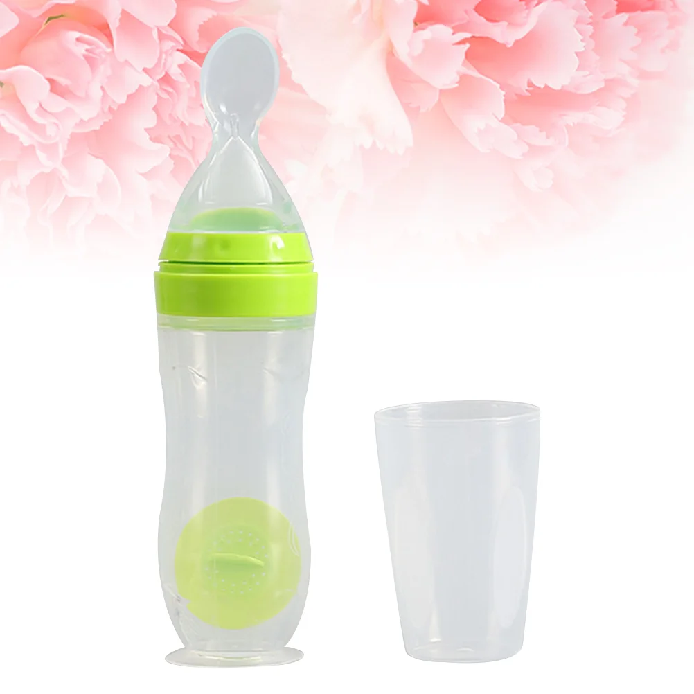 120 ML Silicone Feeder Feeding Bottles Baby Squeezing Rice Paste Complementary Food