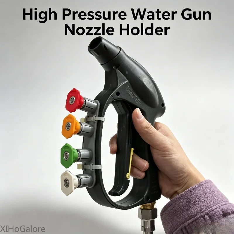 Durable 3D Printed 1/4 Quick Connect Nozzle Storage Rack For Car Wash Pressure Washer Accessories Garage Wall Organizer