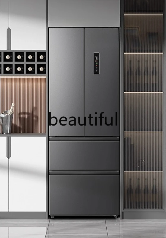 

four-door refrigerator ultra-thin zero-embedded bottom heat dissipation first-level frequency conversion full space net taste