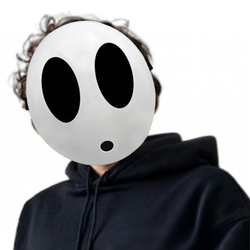 Shy Guy Mask Interesting Styles Mask Halloween Birthday Masque Christmas Carnival Party Cosplay Shy Guy Props Cute Mask view 4