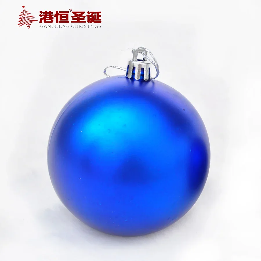 Christmas Tree Decoration pendant 6cm-10cm blue matte Christmas Ball Christmas gift