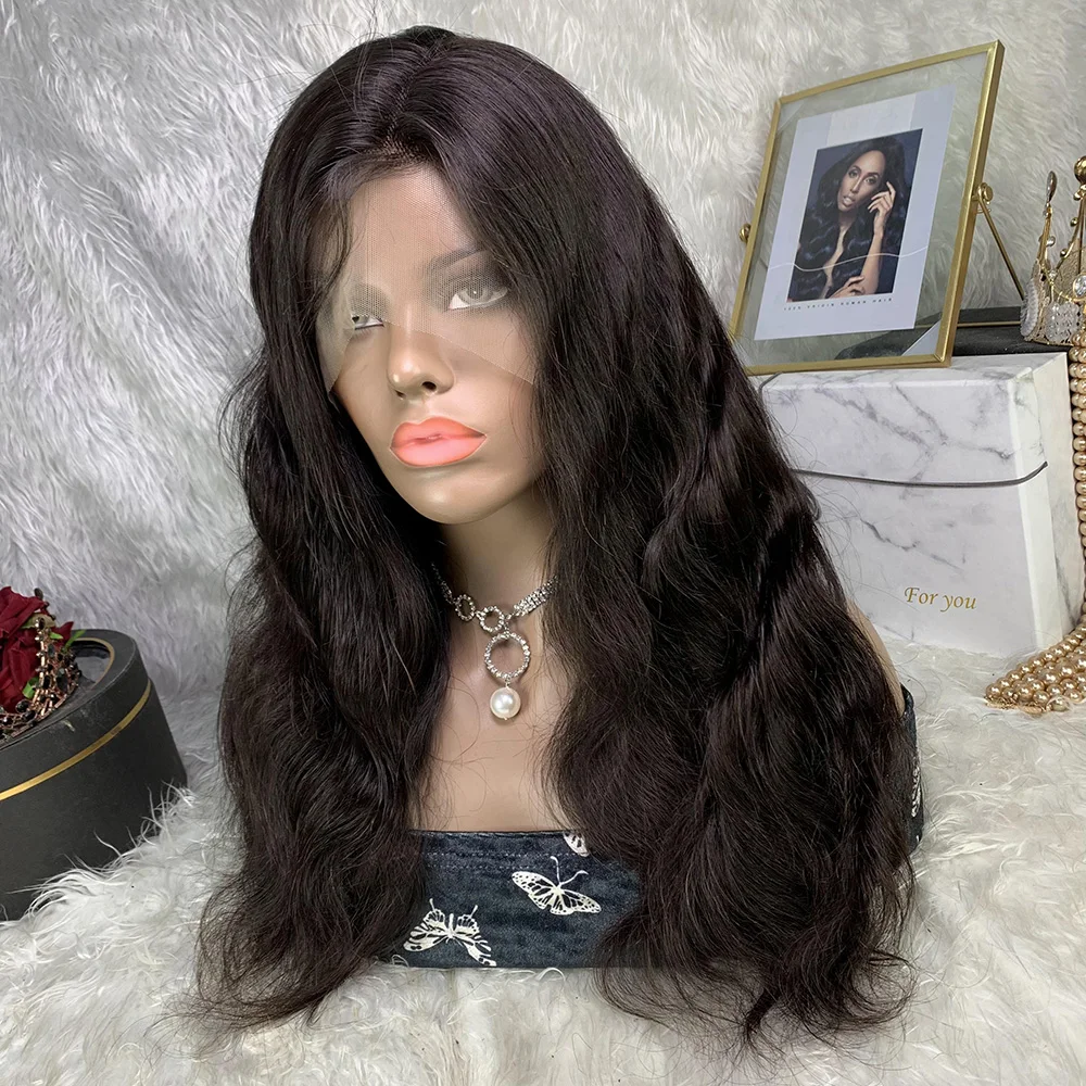 24 Inch Body Wave Transparent Lace Front Human Hair Wig Virgin Brazilian Lace Frontal Wig for Women Body Wave Human Hair Wigs