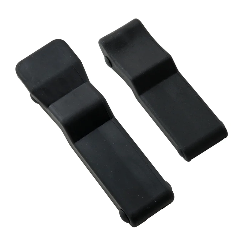 Black Rubber Distribution Box Cabinet Door Buckle Small Handle Wooden Box Hidden Concealed Fixed Buckle