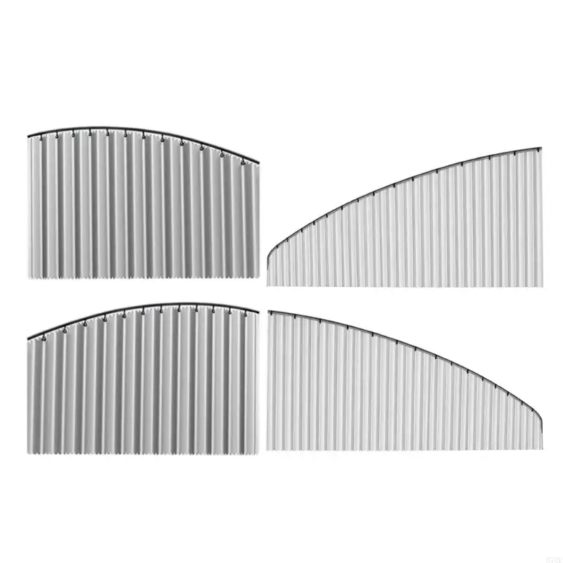 M76E Auto-Polyester-Seitenfenster-Vorhang-Gleitschienen-Design, Schatten-eingebettetes Design verhindert grelles Sonnenlicht und – Detail 4