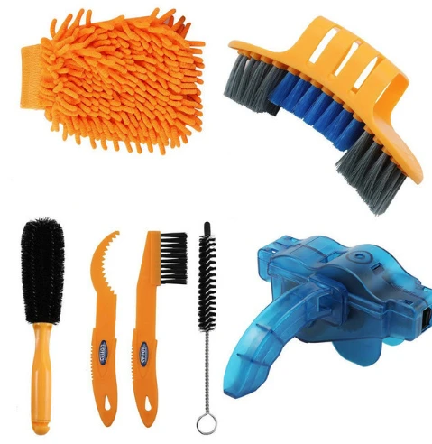Fietskettingring Set Chain Box Cleaner Mountainbike Accessoires Onderhoudsgereedschapsset Reiniging Grote borstel Reparatiegereedschap