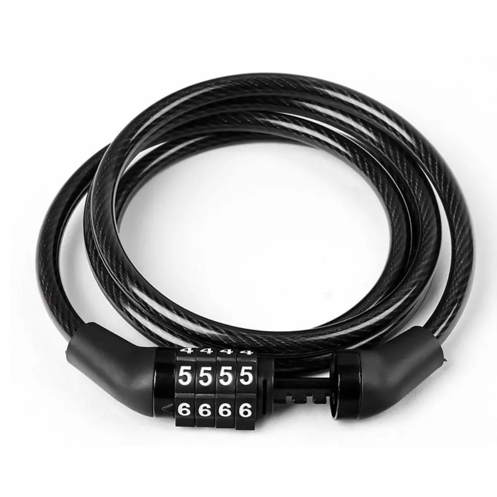 

Anti-theft Bike Lock 4 Digit Code Safety Password Bicycle Locks Security Universal Motorcycle Password Lock Camping