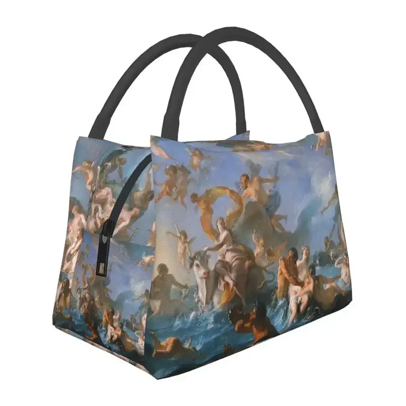 

Baroque Insulated Lunch Bags for Women Resuable The Abduction of Europa Cooler Thermal Lunch Tote Work Picnic