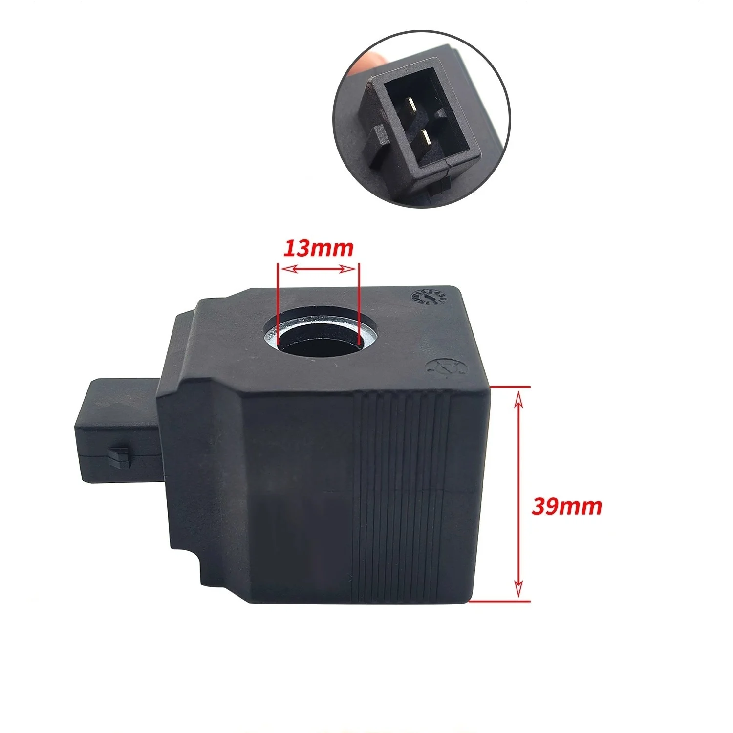 Suitable for JCB Excavators: Two-Pin Pilot Safety Lock Rotary Solenoid Valve Coil 12V/24V