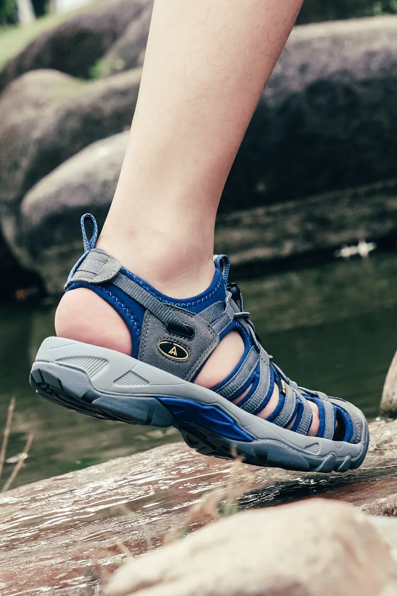 HUMTTO Men Outdoor Upstream Shoes Breathable Summer Aqua Shoes Water shoes Mesh Sandals Wading Quick Drying Beach Women Sneaker