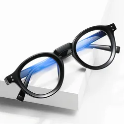 Occhiali da sole fotocromatici retrò Anti luce blu di marca occhiali da lettura donna uomo occhiali da vista per presbiopia occhiali da vista montatura rotonda da 0 a + 6.0