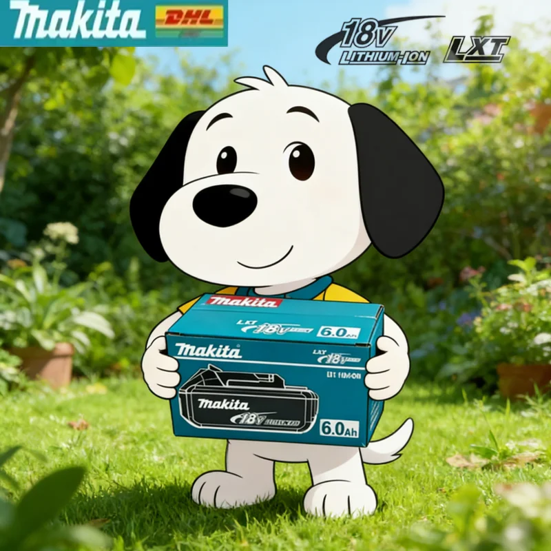 

Оригинальный аккумулятор Makita 18В, BL1860 BL1850 6.0AH Совместим с 18-вольтовыми электрическими дрелями, бензопилами и угловыми шлифовальными машинами.