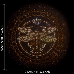 Nieuwe kleur Dragonfly Hot Map sprankelende strass patch kleding diy T-shirt accessoires opstrijkpatronen voor kleding
