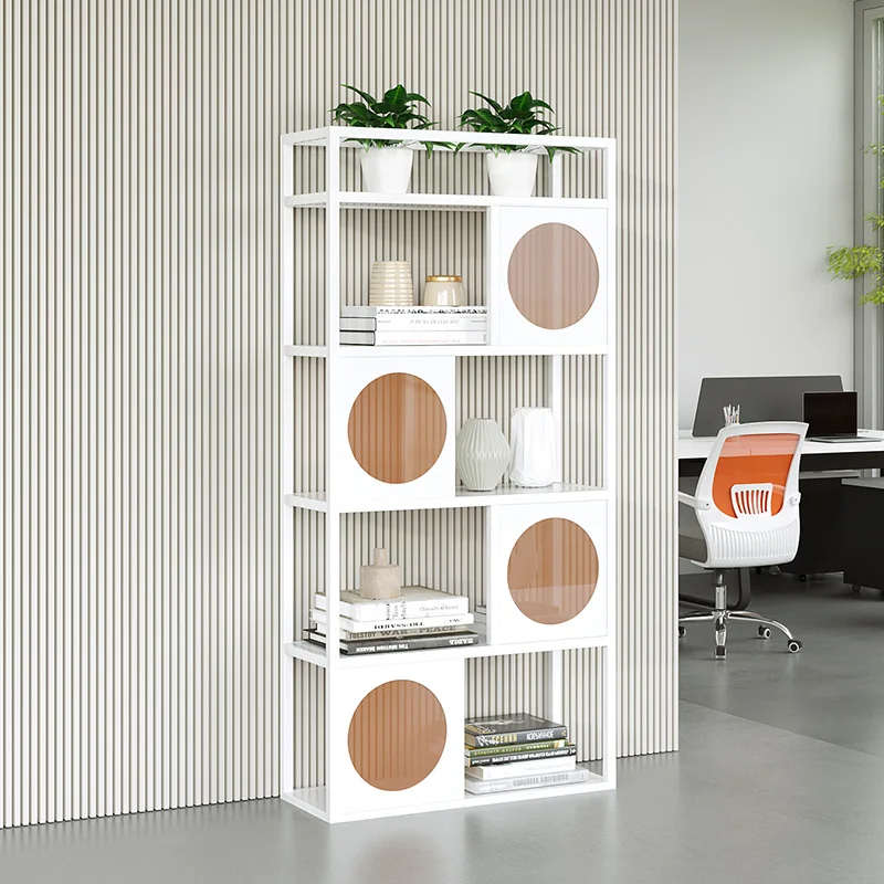 Office area low partition simple flower slot cabinet screen cabinet workstation table low cabinet file flower rack locke
