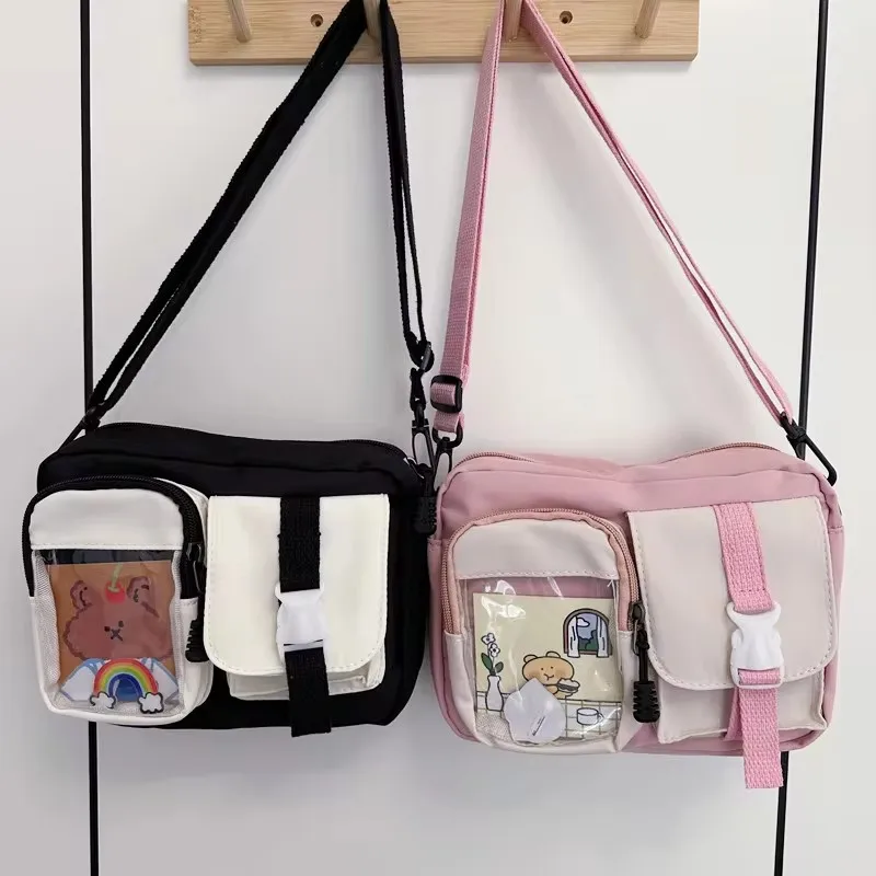 New Kawaii Bag Young ladies JK Transparent Bag School Student Small Crossbody Bag For Women Purses and Handbags Shoulder Bag