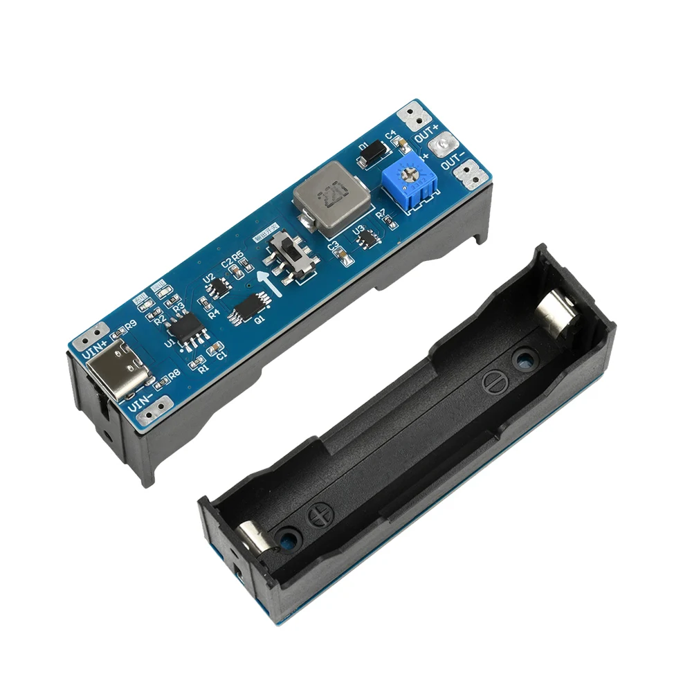 3.7V to 9V 12V 18650 Lithium Battery Boost Step Up Module UPS Uninterruptible Power Supply Module Charge Discharge Integrated