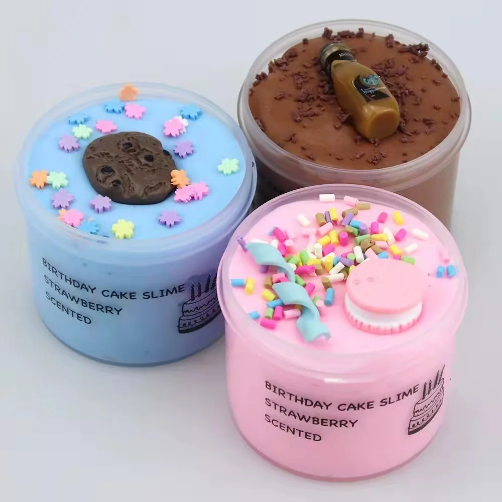 Slime Fluffy Latte Butter Educational Toys DIY Slime Supplies Kit Stress Relief Cotton Puree Charms Children\'s Toys