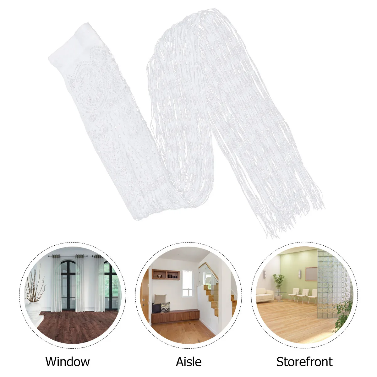 Romantic Lace Sheer Hanging Curtain Easy Install Door Curtain Room Divider Decorative Window Treatment Home Cozy Atmosphere