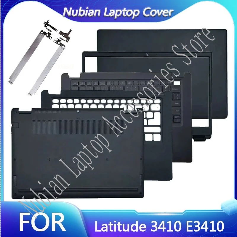 New For Latitude 3410 E3410 Laptop LCD Back Cover Front Bezel Palmrest Keyboard Top Cover Bottom Case Black 0GMYC0 00MC2P
