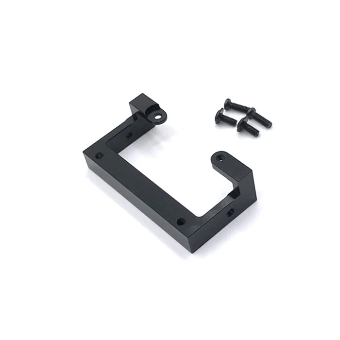 Soporte de montaje de parachoques de Metal para WPL C14 C24 C24-1 C34 B14 B24 B16 B36 MN D90 MN99S RC Car Upgrade Parts, negro