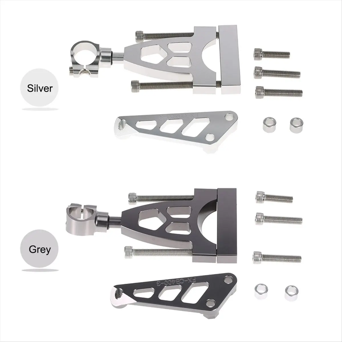 Super Sale Motorcycle Steering Damper Mounting Bracket for Honda CB400 VTEC 1999- Motorcycle Modification Parts Grey