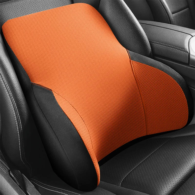 

Memory Foam Universal Car Back Support Chair Massage Lumbar Support Waist Cushion Mesh Ventilate Cushion Pad For Car Office Home